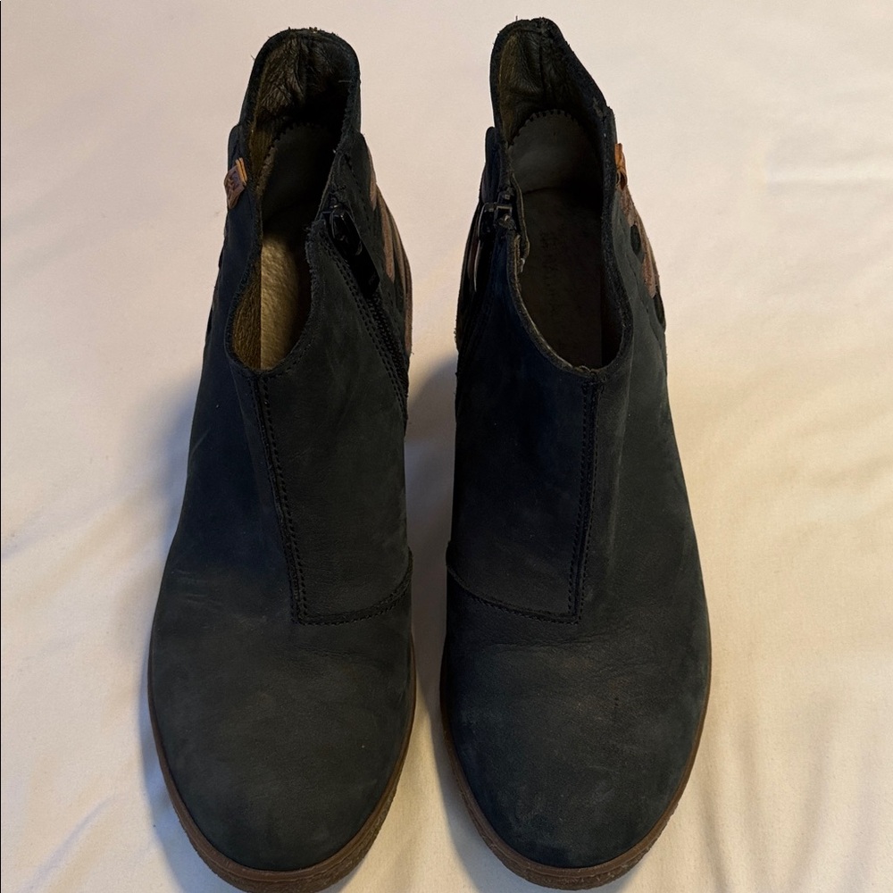 Women's El Naturalista Blue Ankle Boots Size 38